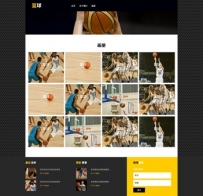 网页模板 篮球 150动画币